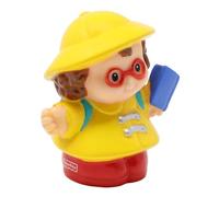 Fisher-Price Pièce de rechange pour jeu de collection Little People School Bus ou Rainy Day 77873 - Figurine de rechange de petite fille Maggie portant un imperméable jaune et des bottes rouges