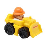 Fisher-Price Pièce de rechange pour jeu de voiture Little People Wheelies V2749 - Bulldozer jaune de rechange avec figurine pilote attachée