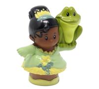 Fisher-Price Pièce de rechange pour Little People Princess Castle Playset FLH25 - Figurine de rechange de la princesse Tiana tenant la grenouille Naveen - Base du château parlante