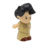 Fisher-Price Pièce de rechange pour maison de poupée Little People Safari Zoo Parks Playground Y8196 - Figurine de rechange Ranger Guide Zookeeper Koby portant une tenue kaki