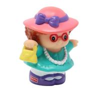 Fisher-Price Pièce de rechange pour maison de poupée Little People Tea Party B3004 - Figurine de rechange Maggie habillée d'une robe verte portant un chapeau