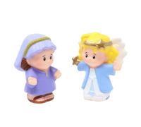 Fisher-Price Pièces de rechange pour collection Little People Christmas Story Nativité Bible Story J2404 - Ensemble de figurines de rechange - Mère Marie et Ange Gabriel