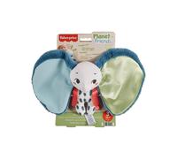 Fisher-Price Planet Friends All Ears Lovey Éléphant Oreilles Géantes - Jouet Sensoriel en Peluche Fabriqué avec 90 % de Plastiques Recyclés - 3 Mois et Plus