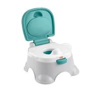Fisher Price 3 In 1 Learn To Go To The Bathroom Potty Vert,Blanc