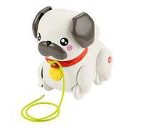 Fisher-Price - Jouet à tirer Mon Carlin à Promener HTW94 - mouvements et sons, dès 12 mois