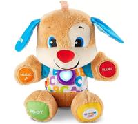 Fisher-Price Puppy Eveil Progressif | Peluche Musicale et Interactive | Plus de 75 Chansons et 3 Niveaux D'apprentissage | Jouet bébé 6 Mois et Plus pour Filles et Garçons, Version: UK-Anglais , FPM43