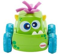Fisher-Price Véhicules Monstres Press & Go Jouet Petite Voiture pour Dévélopper la Curiosité de Bébé et éveiller ses Sens, 9 Mois et Plus, Vert, DRG15