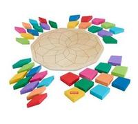 Fisher-Price-Puzzle Mandala En Bois-Puzzle 40 Pieces Motif Géométrique Hxt94 Multicolore G