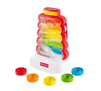 Fisher-Price Pyramide à empiler Arc-en-Ciel | Jouet pour bébés et tout-petits, jeu de pièces à insérer, favorise le développement, dès 9 mois
