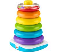 Fisher-Price Pyramide géante à anneaux de couleur, jouet à emboîter, tour d'empilement