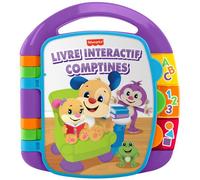 Fisher-Price Rires et Éveil - Livre Interactif Comptines - Livre bébé - 6 mois et +
