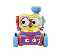 Fisher-Price Robot d'éveil 4-en-1 - Bébé et Enfant - Lumière, Musique, Contenu Éducatif - Interactif, Transformable, Évolutif - Cadeau dès 6 Mois, Version: UK-Anglais , HBB04