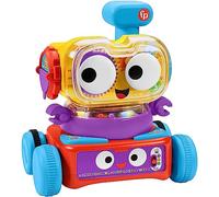 Fisher-Price Robot d'éveil 4-en-1 - Bébé et Enfant - Lumière, Musique, Contenu Éducatif - Interactif, Transformable, Évolutif - Cadeau dès 6 Mois, Version: Allemande, HCK39