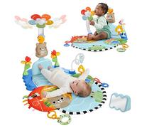 Fisher-Price Tapis d'activités 3-en-1 Kick & Sway | Tapis bébé, avec plus de 10 activités sensorielles, développement sans électronique, nouveau-né dès l'âge de 0, JMT98