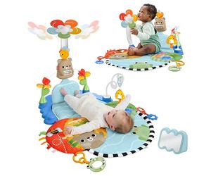 Fisher-Price Tapis d'activités 3-en-1 Kick & Sway | Tapis bébé, avec plus de 10 activités sensorielles, développement sans électronique, nouveau-né dès l'âge de 0, JMT98