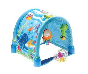 Fisher-Price Tapis Gym Evolutif 4 Activités Ocean Wonder, Bleu, Tout-petit