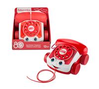 Fisher-Price Téléphone animé JGG97 - Rouge, édition 80e Anniversaire Mattel, à partir de 1 an