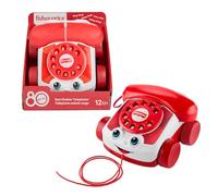 Fisher-Price Téléphone animé JGG97 - Rouge, édition 80e Anniversaire Mattel, à partir de 1 an