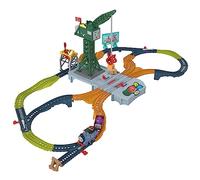Fisher-Price Thomas et Ses Amis Coffret Train Les Sons de Chicalor : Livraison de Cranky la Grue, Locomotive motorisée Thomas, Wagon Farceur, Circuits (4,40cm), Jouet Enfant, Dès 3 Ans, HXG13
