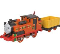 Fisher-Price Thomas et ses Amis Locomotive Motorisée Nia classique avec wagon de chargement, stimule le jeu et l’imagination des tout-petits, JGF97