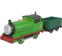 Fisher-Price Thomas et ses Amis Locomotive Motorisée Percy classique avec Wagon de chargement, stimule le jeu et l’imagination des tout-petits, JGF94