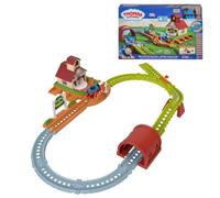 Fisher-Price Thomas & Friends Coffret Bell Station et Train Thomas | Inclut 1 locomotive et rail avec détails : cloche, carrousel de passagers, tunnel et porte, Fisher-Price, JLL35