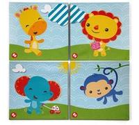 Fisher-Price Toile Set 4 pièces 25 x 25 cm Multicolors G