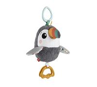 Fisher-Price Toucan À Agiter Partout Jouet En Peluche Pour Poussettes, Jouet Sensoriel Qui Claque À Texture Froissée Avec Battements D’Ailes, Jouet Enfant, Dès La Naissance, HNX66