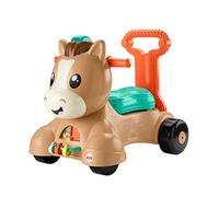 Fisher-Price Trotteur Musical Poney et Porteur évolutif avec Rebond, Sons Uniquement, pour bébés et Tout-Petits, de 9 à 36 Mois, GTW26