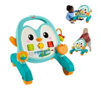 Fisher-Price Trotteur Pingouin Musical 2-en-1 Jouet Bébé | 8 activités interactives, récompenses musicales, développement motricité, bébé dès 6 mois, JNH84