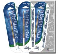 Fisher Space Lot de 3 recharges pour stylo à encre verte 1,2,3 Largeur de trait moyenne Écriture sous l'eau, sur papier humide, graisse et à l'envers