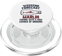 Fisher Weekend Prévisions de pêche - Marlin de Poisson PopSockets PopGrip pour MagSafe