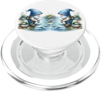 Fisherman Gnome Grandpa On The River For Fishing Buddies PopSockets PopGrip pour MagSafe