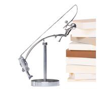 Fisherman Line Art Figure - Minimaliste décor de table de table en fer Ornement côtier en fer | Sculpture intérieure pour la bibliothèque des bureaux de manteau de cottage de vacances de jardin de vac