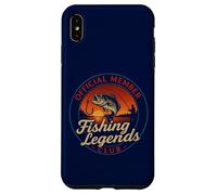 Fisherman Vintage Cool Fishing Legends Club Official Funny Coque pour iPhone XS Max