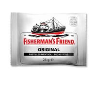 Fisherman's Friend - Sachets Menthol Eucalyptus Original - Force et Fraîcheur - Haleine Fraîche - Lot Idéal pour Partage entre Amis ou au Bureau - Boîte de 24 Sachets de 25g
