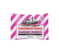 Fisherman's Friend - Sachet Framboise Menthol - Pastilles Sans Sucres - Force et Douceur - Haleine Fraîche - Parfum Fruité - Sachet de 25g