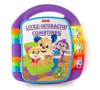 Fisher-Price - Livre Interactif Comptines - Livre Bébé - 6 Mois Et +