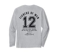 Fishers of Men 12 Disciples Chrétien Papa Bible Verse Manche Longue
