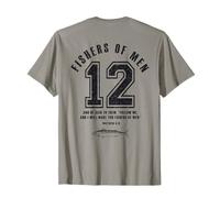 Fishers of Men 12 Disciples Chrétien Papa Bible Verse T-Shirt