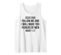 Fishers of Men Mark 1:17 Verse de la Bible Citation de Jésus Débardeur