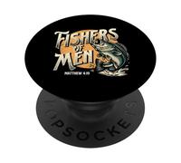 Fishers of Men Matthieu 4-19 - Foi chrétienne de Pâques PopSockets PopGrip Adhésif