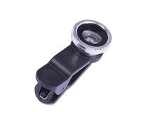 Fisheye Macro pour Smartphone Clip Argenté Compatible Prise de Angle Détails