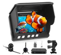 Fishfinder - Caméra sous-marine - Vision nocturne infrarouge grand angle - Avec caméra HD 220° et câble de 30 m pour toutes les eaux - Caméra de pêche pour pêcheurs et aventuriers