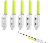 Fishing Alarm Bell, 5 Pack Led Light Waterproof Glow Sticks With Buckle, Night Fishing Bite Alarm For Green Sea Fishing Rod