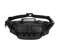 Fishing Bag with Shoulder Strap, Fanny Storage Pack, Fishing Pack, Lightweight Fishing Waist Pack, Adventure Fanny Bag, Multifunctional Outdoor Fly Fishing Bag, Hiking Fanny Bag for Men, Women, Noir ,