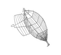 Fishing Bait Cage, Shrimp Lure Basket, 5.31-7.76 inches Portable Stainless Steel Trap, Ground Bait Feeder Accessories for Catfish Maggots Reef Area, Travel