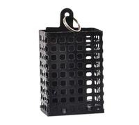 Fishing Bait Cage, Square Iron Feeder Trap, Heavy-Duty Metal Build, Portable Throwing Design, Fish Traps Device for Carp Catfish and Bait Nesting Use, 3.15 x 1.57 inches