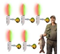 Fishing Bell 5 Pack Bite Alarm with LED Tip Light - ABS Stainless Steel