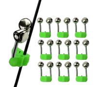 Fishing Bells - Clips de Cloches de pêche | Bells de pêche en Plein air | 10 x Clips de Clochette de pêche en Plein air Ensemble de Pinces de pêche Nocturne, Alarme, indicateurs d'alarme pour Cannes